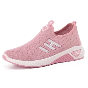 Curvefoot Women Fashion Fly Woven Breathable Casual Sneakers