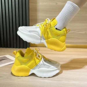 Curvefoot Women Fashion Gradient Mesh Breathable Sneakers