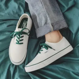 Curvefoot Fashion Solid Color Breathable Canvas Shoes