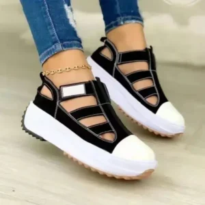 Curvefoot Creative Cutout Platform Sneakers