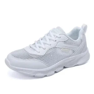 Curvefoot Women Fashion Sports Lace Up Design Mesh Breathable Sneakers