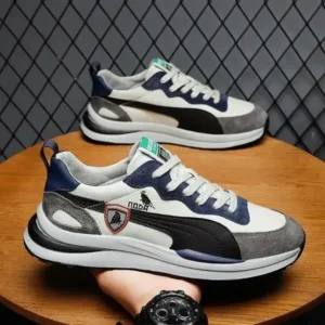 Curvefoot Men Casual Color Matching Breathable Sneakers