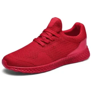 Curvefoot Men Fashion Solid Color Breathable Sneakers