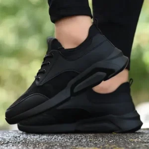 Curvefoot Men Fashion Solid Color Mesh Sneakers