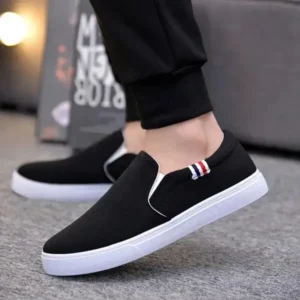 Curvefoot Men Casual Breathable Flat Canvas Shoes