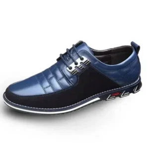 Curvefoot Men Casual Check Pu Shoes