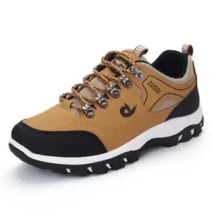 Curvefoot Men'S Fashion Round Toe Low Top Large Size Casual Mountaineering Sneakers