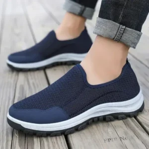 Curvefoot Men Fashion Fall Casual Comfortable Lightweight Flyknit Breathable Mesh Loose Sneakers