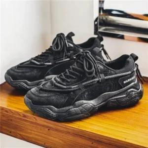 Curvefoot Men'S Fashion Breathable Thick Sole Low Top Sneakers