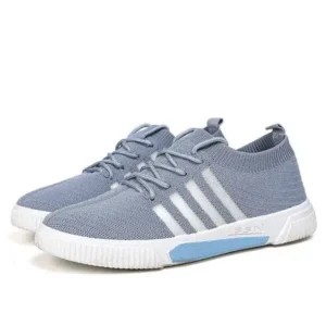 Curvefoot Men'S Fashion Stripe Lightweight Breathable Low Top Sneakers