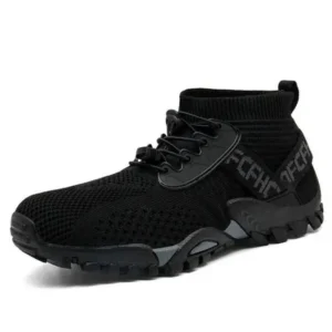 Curvefoot Men'S Casual Outdoor Large Size Mountaineering High Top Non-Slip Wear-Resistant Sports