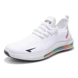 Curvefoot Men'S Casual Rainbow Bottom Air Cushion Running Sneakers