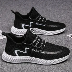 Curvefoot Men'S Casual Mesh Breathable Low Top Sneakers