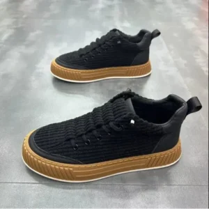 Curvefoot Men Fashion Suede Thick Sole Non-Slip Breathable Sneakers