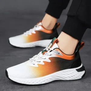 Curvefoot Men'S Fashion Breathable Mesh Color Block Sneakers