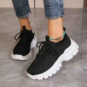 Curvefoot Women Fashionable Thick-Soles Breathable Sneakers