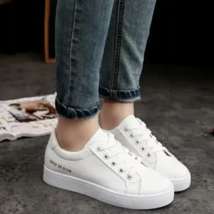 Curvefoot Summer Women Fashion Casual Solid Color Thick-Soled Canvas Sneakers