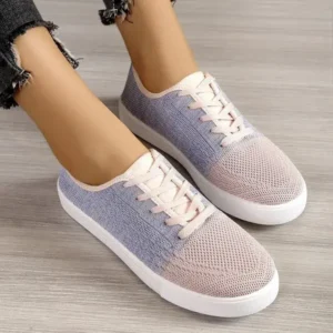 Curvefoot Summer Women Fashion Casual Fly-Woven Mesh Breathable Sneakers