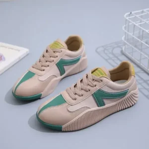 Curvefoot Women Fashion Color Block Breathable Sneakers