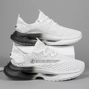 Curvefoot Men Fashion Breathable Hollow Mesh Sneakers