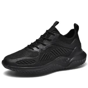 Curvefoot Men Fashion Breathable Mesh Thick Sole Plus Size Sneakers